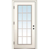 Mmi Door 15 Lite 30" X 80" Rh-Out Clear On 4-9/16" Primed Composite Frame