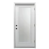 Mmi Door 30"X80" Classic LH Full-Lite Clear Steel Prehung Front Door, Brickmould