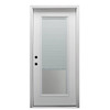 Mmi Door 32"X80" Internal Blinds RH Full-Lite Clear Prehung Front Door