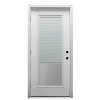 Mmi Door 32"X80" Internal Blinds RH Full-Lite Clear Primed Prehung Front Door