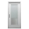 Mmi Door 32"X80" Internal Mini Blinds RH Full-Lite Clear Prehung Front Door