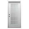 Mmi Door 32"X80" RH 15-Lite Clear Classic External Grilles Prehung Front Door