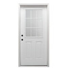 Mmi Door 32"X80" RH 9-Lite Clear Primed Prehung Front Door On 6-9/16" Frame