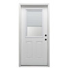 Mmi Door 34"X80" Internal Blinds LH 1/2-Lite Clear Primed Prehung Front Door