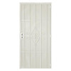 Unique Home Designs 30 In. X 80 In. Su Casa Navajo White Steel Security Door