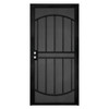 Unique Home Designs 32 In. X 80 In. Arcada Black Surface Steel Security Door