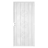 Unique Home Designs 36 In. X 80 In. Del Flor White Surface, Steel Security Door