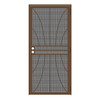Unique Home Designs 36 In. X 80 In. Meridian Copper Steel Security Door, Screen