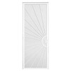 Unique Home Designs 36 In. X 96 In. Solana White Mount Right Steel Security Door