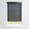 Fabtex Manual Roller Shade For Windows 24"-36"W X 72"H 1% Ebony