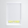 Fabtex Manual Roller Shade For Windows 24"-36"W X 72"H Blackout Snow White