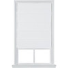 Home Basics Cordless Cotton Duck Thermal Roman Shade 23" X 64" White