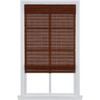 Home Basics Cordless Natural Woven Bamboo Roman Shade 31" X 64" Pecan