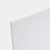 Polymershapes 0.157" X 36" X 72" White Corrugate Plastic Sheet, Package Of 5