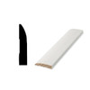 Woodgrain Distribution 726 7/16" X 2-1/4" X 8' Primed Finger-Jointed Base Moulding, Package Of 5