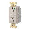 Hubbell Devices 15amp 125v Snapconnect Gfci Receptacle Light Almond