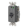 Hubbell Wiring Autoguard 15a 125v Industrial Hospital Tr/Wr Gfci Recp Gray