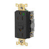 Hubbell Wiring Autoguard 15a 125v Heavy Duty Com Hospital Gfci Recp Black