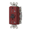 Hubbell Wiring Autoguard 20a 125v Extra Heavy Duty Ind Tr/Wr Gfci Recp Red