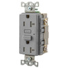Hubbell Wiring Autoguard 20a 120v Tamper-Resistant Gfci Recp Gray