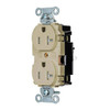 Hubbell Wiring Edgeconnect 20a 125v X-Hd Spec Duplex Recp Ivory Package Of 10 5362STITR