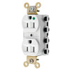 Hubbell Snap-On 15 Amp 125 Volt Hospital-Grade Snapconnect Duplex Standard Outlet (White)