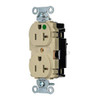 Hubbell Wiring Edgeconnect 20a 125v Ivry X Hd Hosp Duplex Recp Package Of 10