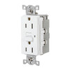 Hubbell Wiring Devices 15a Snapconnect Comm Autoguard Self-Test Gfci Rec White