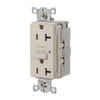 Hubbell Wiring Devices 20a Snapconnect Com Autoguard Self-Test Gfci Rec L Almond