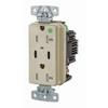 Hubbell Wiring Devices 20a Hospital Grade USB C Power Delivery Rec Ivory