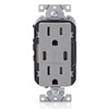 15amp Tr Receptacle 30w Dual USB C/C