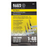 Klein Tools 120/240 Volt 3-Phase 1-48 Wire Marker Book