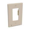 Westek 1-Gang Plastic Duplex Wall Plate W/ Nightlight (Almond)