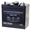 Universal Power Group 12v55ah + On L Z1 Term Seald Lead Acid Agm Rchrgbl Battery