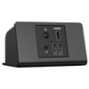 Teleadapt Mediahub Uhd Desktop  With Bluetooth, Two Usb Ports,black