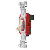 Hubbell 20 Amp 120/277 Volt 1-Pole Snap-On Toggle Switch (Light Almond)