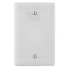 Hubbell 1-Gang Light Wall Plate (4-Pack) (White)