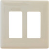 Hubbell 2-Gang Polycarbonate Wall Plate (Light Almond)