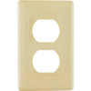 Hubbell 1-Gang Duplex Snap-On Wall Plate (1-Pack)