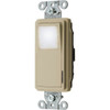 Hubbell-Pro 20 Amp Decorator Nightlight Switch (Ivory)