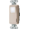 Hubbell-Pro 20 Amp Decorator Nightlight Switch (Light Almond)