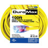 Duromax 100 Ft. 12 Ga Portable Generator Single Tap Extension Power Cord