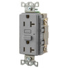 Hubbell PRO 20 Amp Gfci, Gray, Package Of 10