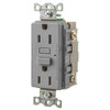 Hubbell PRO 15 Amp Gfci, Gray, Package Of 10