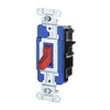 Hubbell Edgeconnect 15 Amp Commercial Toggle Switch, 3-Way, Red, Package Of 10