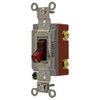 Hubbell Hbl 20a Industrial Illuminated Toggle Switch, 1 Pole, Red Package Of 10