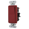 Hubbell Edgeconnect 15a Commercial Decorator Switch, 3-Way, Red, Package Of 10
