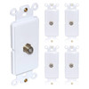 Newhouse Hardware Cable Insert For Decorator Wall Plates, White, Package Of 5