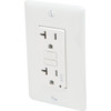 Hubbell 20 Amp 125 Volt Duplex Arc Fault Circuit Interrupter Receptacle (White)