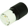 Hubbell 20 Amp 250 VAC Straight Blade Connector W/ 2 Pole And 3 Wire (Black/White)